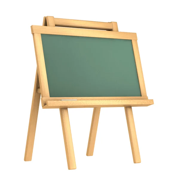 Chalkboard vazio no fundo branco — Fotografia de Stock