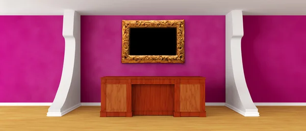 Modern purple reception — Stock Photo, Image