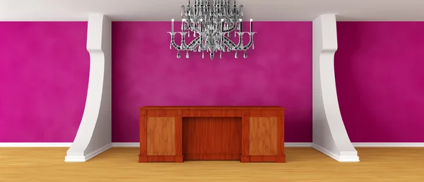 Modern purple reception — Stock Photo, Image
