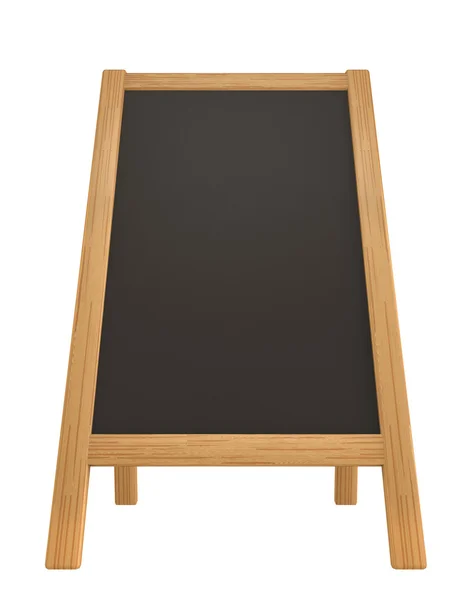 Menu board isolated on white — Stock Photo, Image