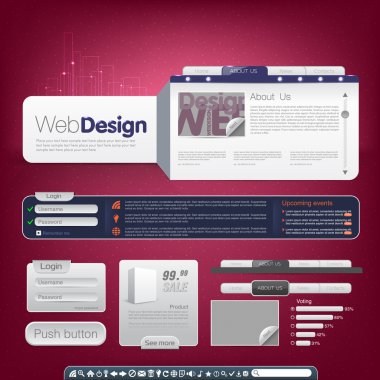 Website template clipart