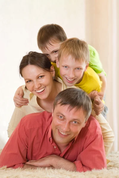 Parents with children together — Stock Photo, Image