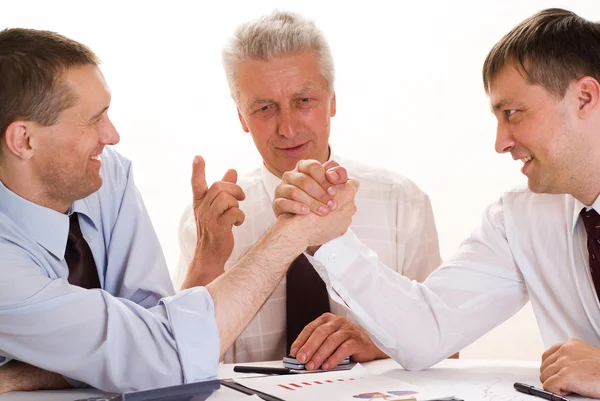 Three businessmen relaxing — Stock Photo, Image