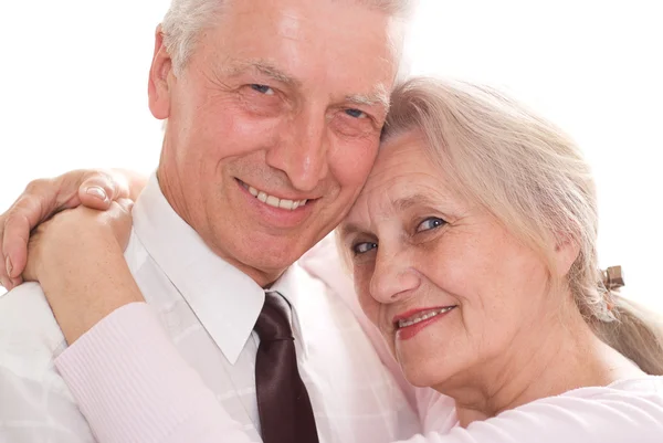 Felice coppia di anziani insieme — Foto Stock