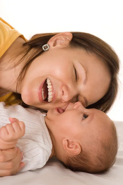 Щаслива мама і дитина — стокове фото