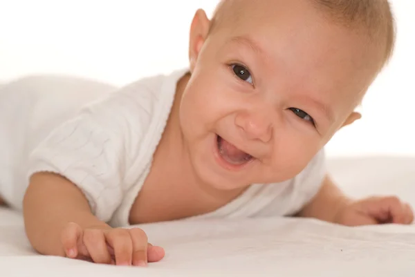 Retrato de um bebê feliz — Fotografia de Stock