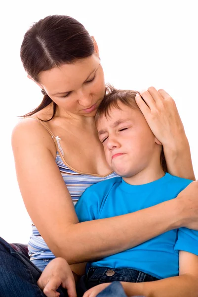 Mother holding her son — Stock Photo, Image