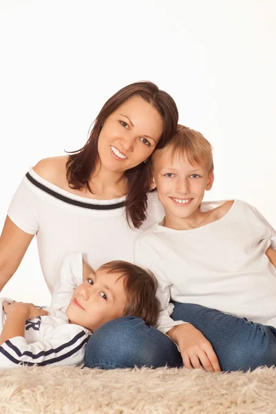 stock image Mom with her two boys