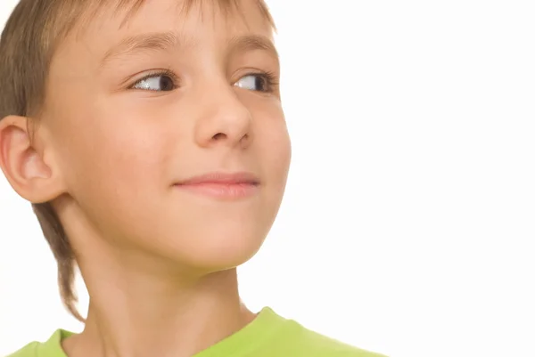 Iyi bir çocuk üzerinde beyaz bir — Stok fotoğraf