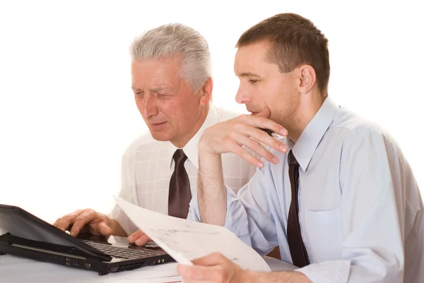 Two businessmen working — Stock Photo, Image
