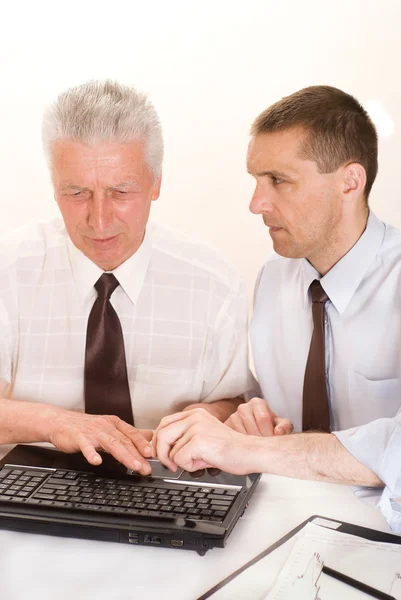 Two businessmen working — Stock Photo, Image
