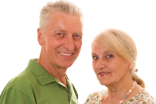 Yaşlı çiftin birlikte mutlu — Stok fotoğraf