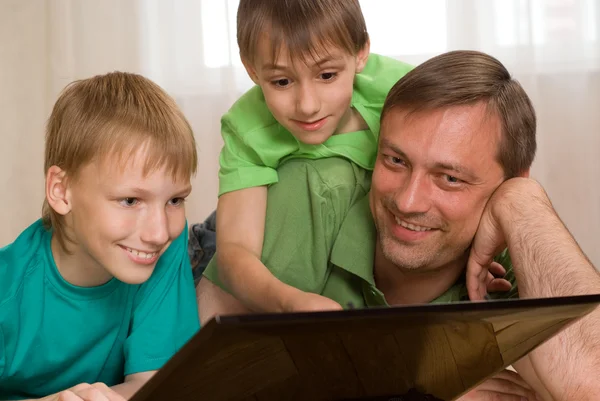 Father with his sons — Stock Photo, Image