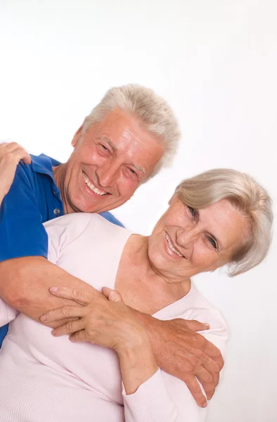 Felice coppia di anziani insieme — Foto Stock