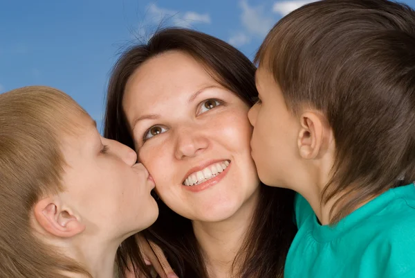 Madre con hijos —  Fotos de Stock