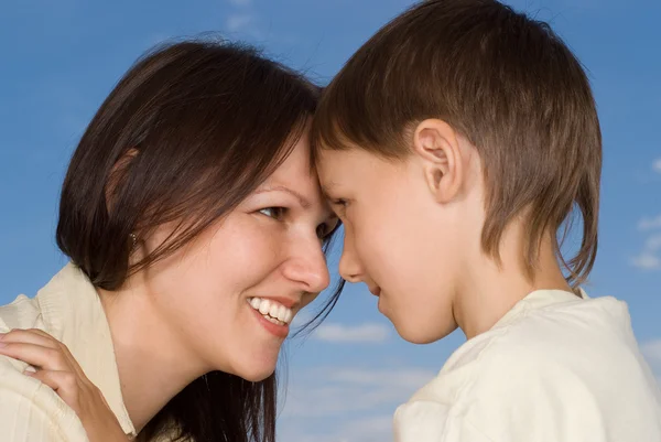 Woman woman with son — Stock Photo, Image