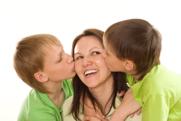 Mom and children — Stock Photo, Image