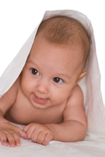 Portret pięknej noworodka — Zdjęcie stockowe