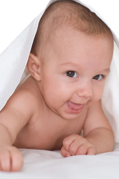 Porträt eines glücklichen Babys — Stockfoto