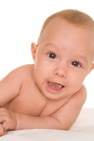 一个快乐婴儿的画像 — 图库照片