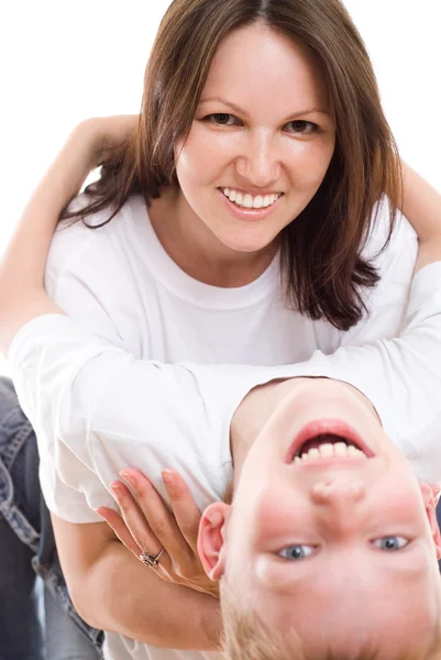 Feliz madre y su hijo —  Fotos de Stock