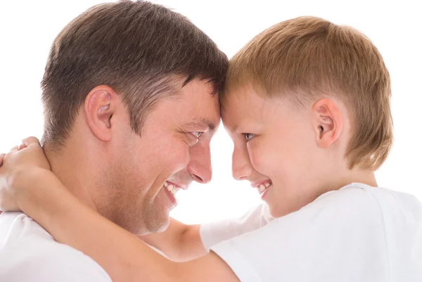 Feliz padre e hijo —  Fotos de Stock