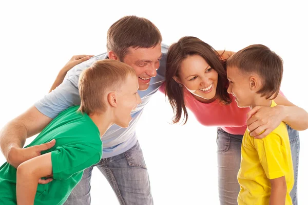 Parents with two children — Stock Photo, Image