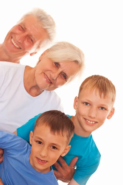 Avós com netos — Fotografia de Stock