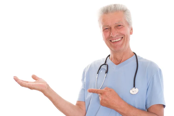 Hansome uśmiechający się lekarz — Zdjęcie stockowe
