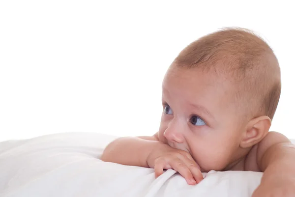 Pasgeboren op een wit — Stockfoto