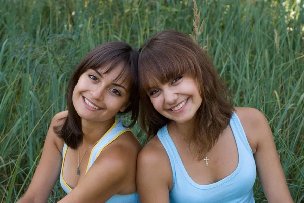 stock image Two beautiful sisters