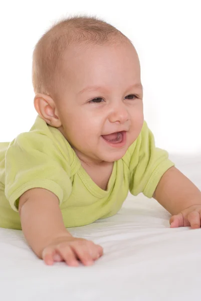Nice baby on a white — Stock Photo, Image