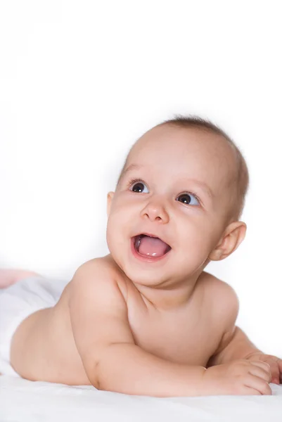 Neugeboren auf einem weißen — Stockfoto