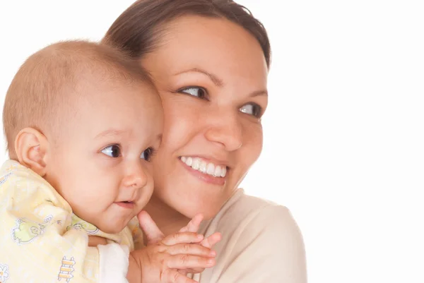 Счастливая мама и ребенок — стоковое фото