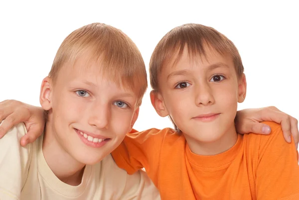 Twee gelukkige broers — Stockfoto