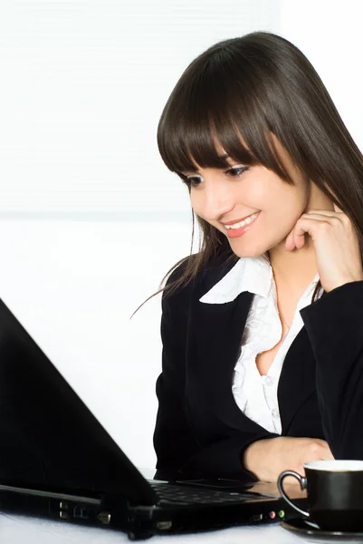 Girl working in the office — Stock Photo, Image