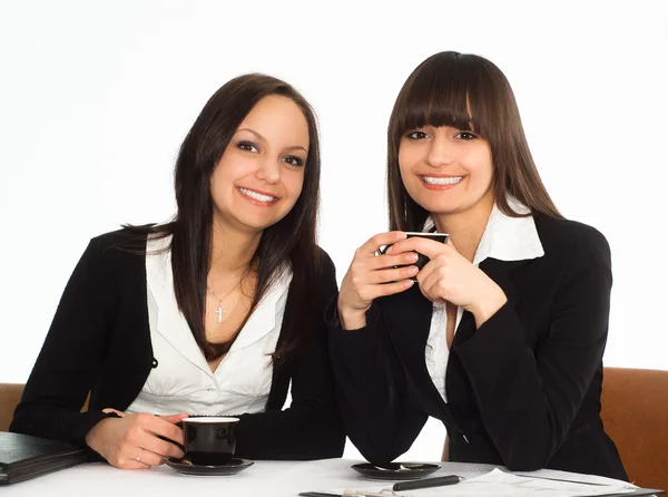 Women sitting at the table — Stock Photo, Image