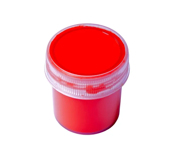 Bank of a red paint — Stock Photo, Image