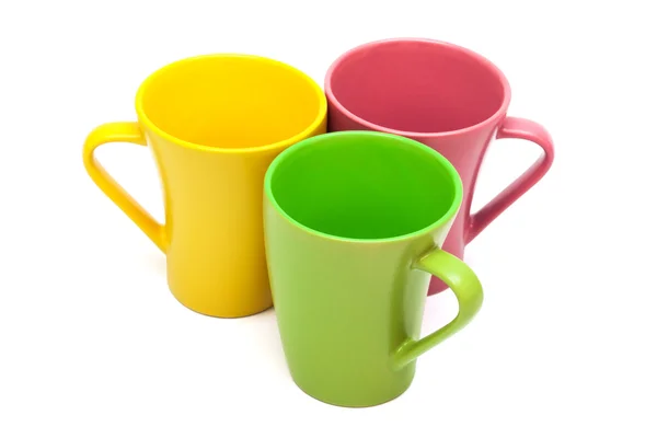 Three coffee cups — Stock Photo, Image