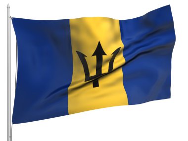 barbados - Bütün ülkeler bayraklı