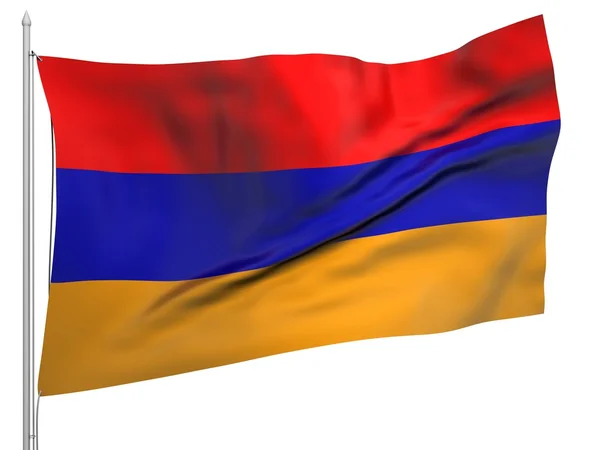 Під прапором Вірменії - всі країни колекції. — стокове фото