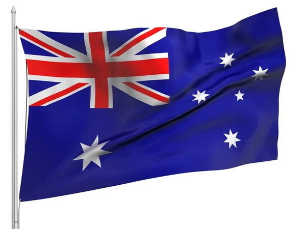 Pływających pod banderą z Australii - wszystkie kraje — Zdjęcie stockowe