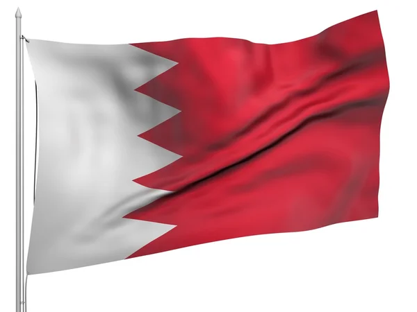 Drapeau volant de Bahreïn - Tous les pays — Photo