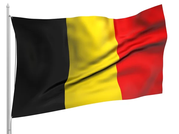 Flying Flag of Belgium - All Countries — Stock Photo, Image