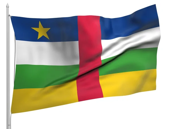 stock image Flying Flag of Central African Republic - All Countries