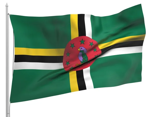 Flagge von Dominica - alle Länder — Stockfoto