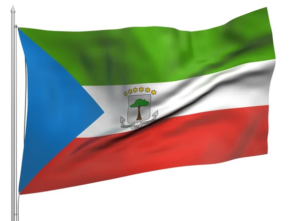 Флаг Экваториальной Гвинеи - Все страны — стоковое фото