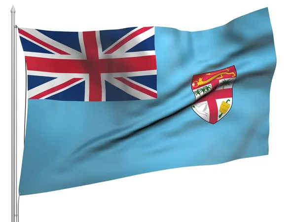 Pływających pod banderą Fidżi - wszystkie kraje — Zdjęcie stockowe