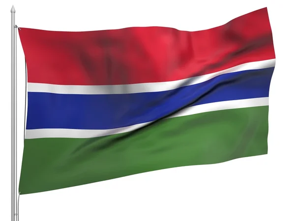 Vlag van gambia - alle landen — Stockfoto