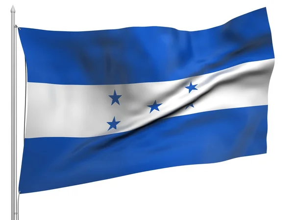 온두라스-모든 국가 깃발을 비행 — 스톡 사진